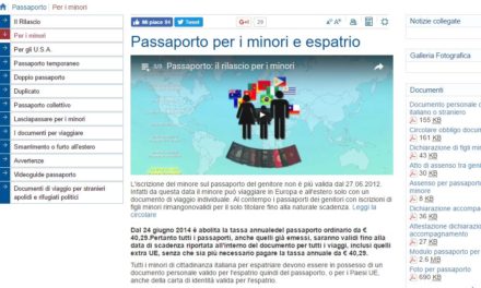 come ottenere il passaporto per i minori