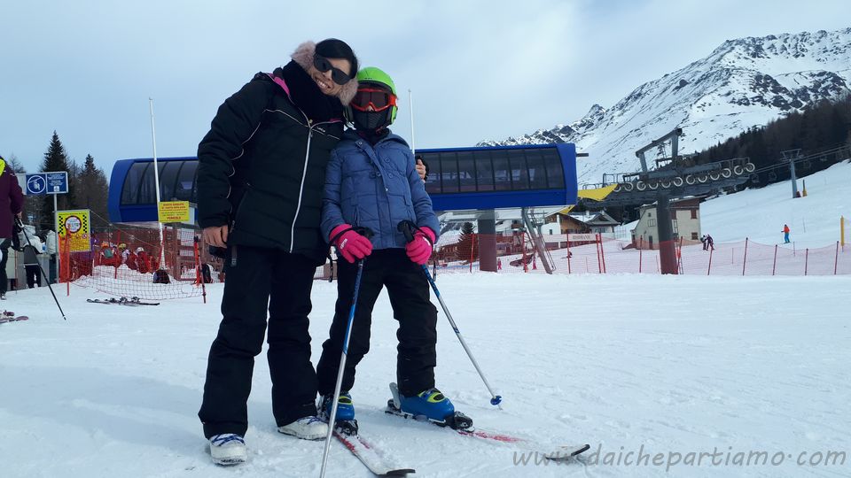 Sciare a Campodolcino con bambini