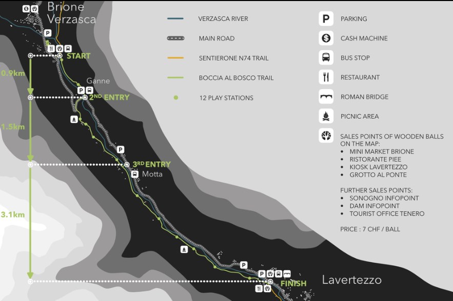 mappa percorso bobosco trail val verzasca