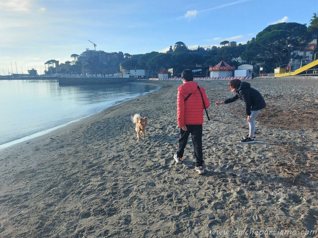 spiaggia inverno rapallo