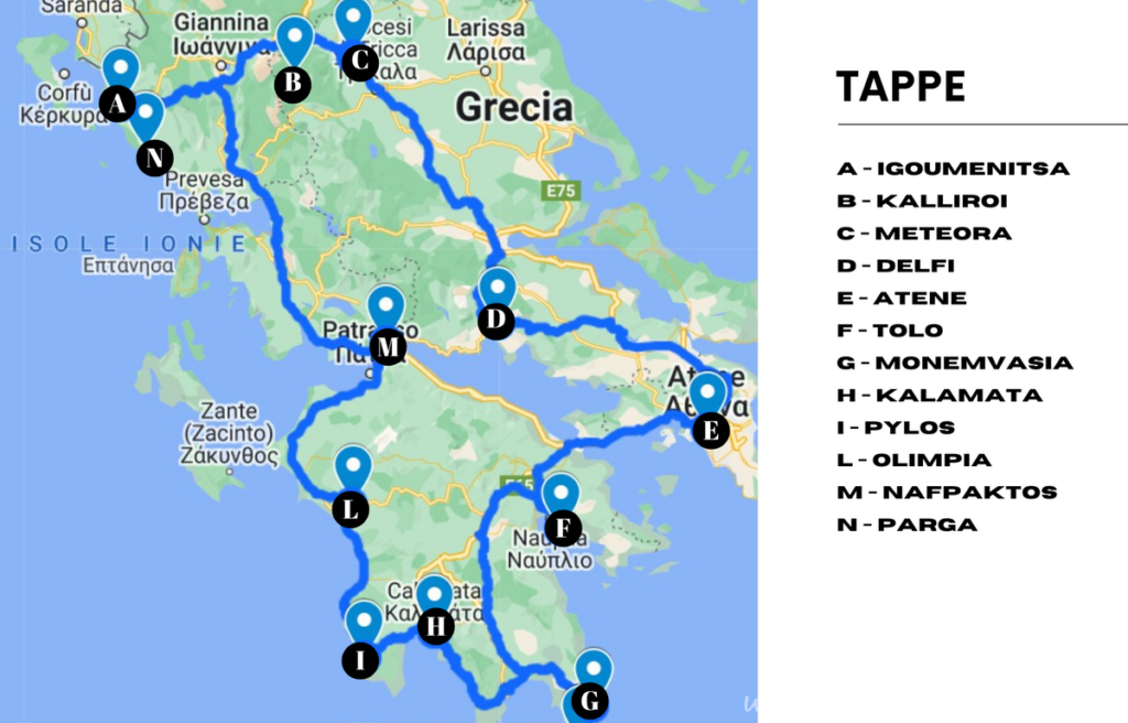 itinerario grecia